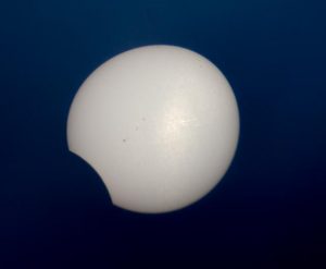 Sunspots during partial phases