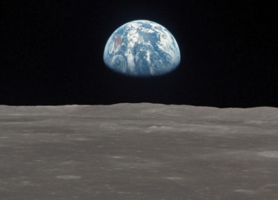 A view of the Earth from the Moon