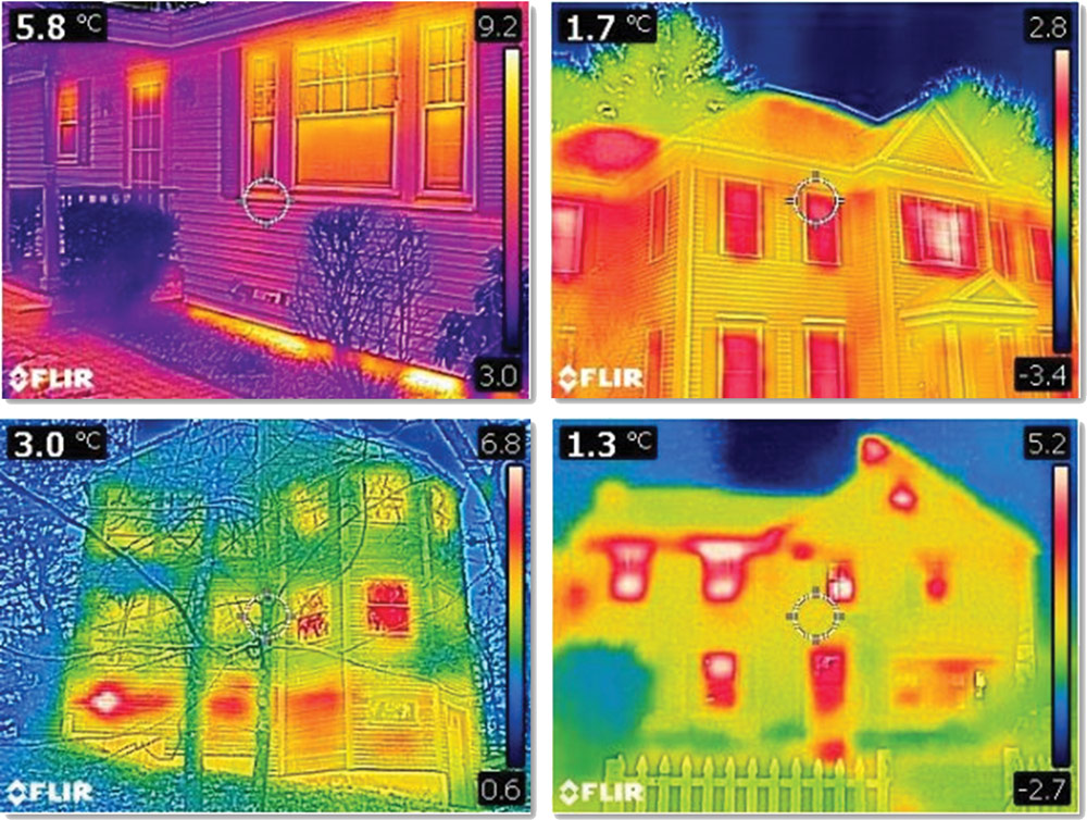 Students in our pilot tests took IR images of their own houses from the street.
