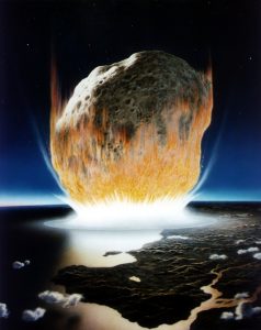 Asteroid crashes into Earth
