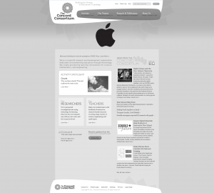 Concord.org home page – Steve Jobs memorial tribute
