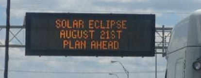 Eclipse traffic sign