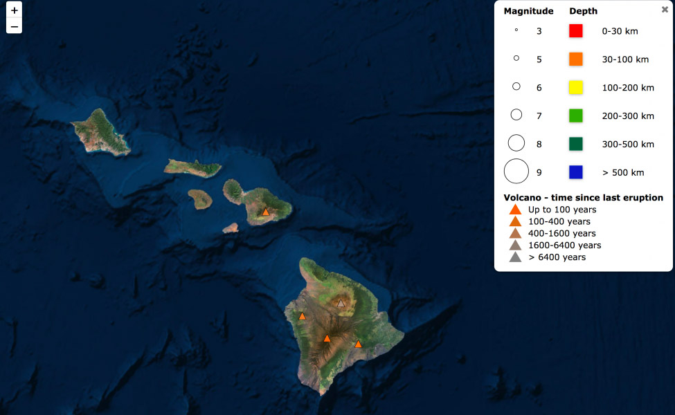Hawai'i in Seismic Explorer