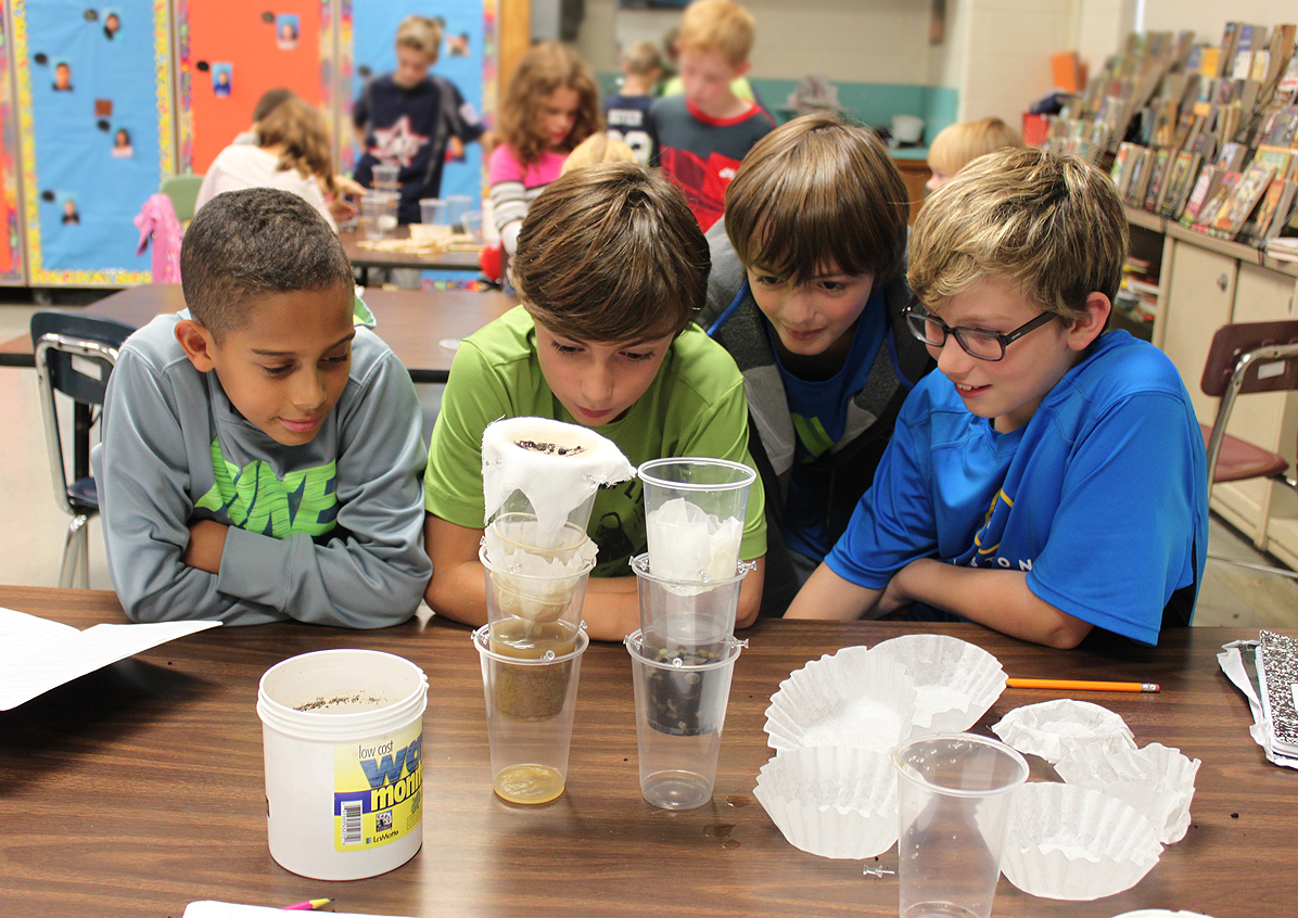 Earth as a giant water filter Students learn to engineer clean water