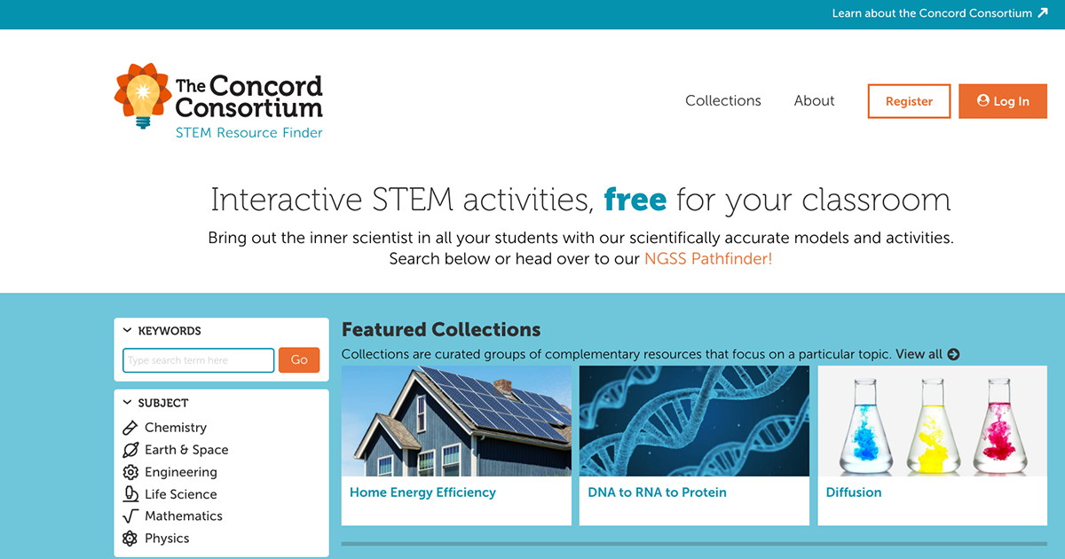 Back To School With Our STEM Resource Finder – Concord Consortium