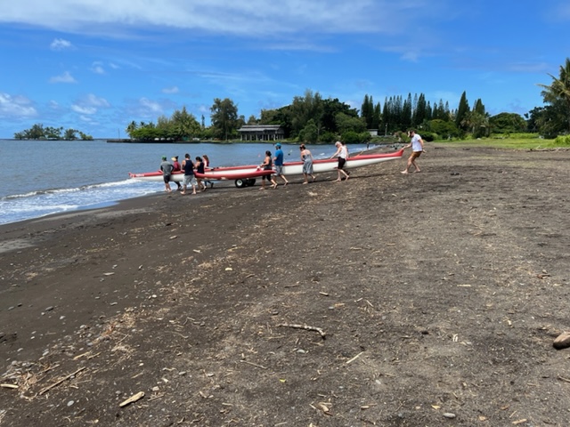 Hawaiian outrigger canoe