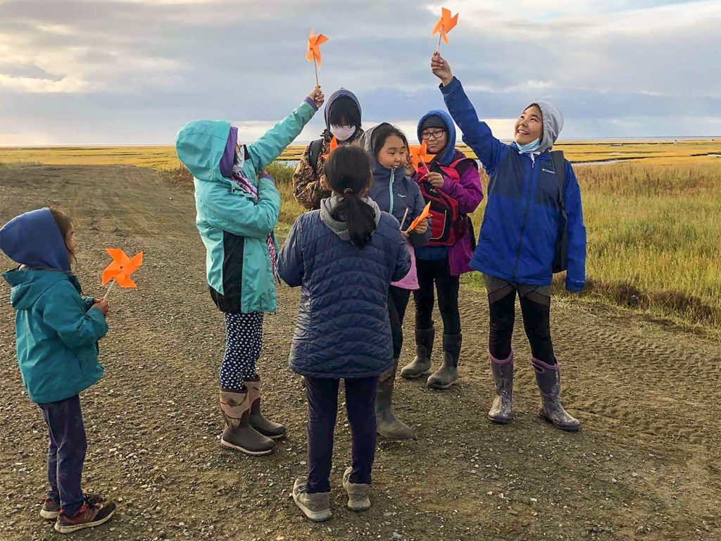 Students from Hooper Bay, Alaska