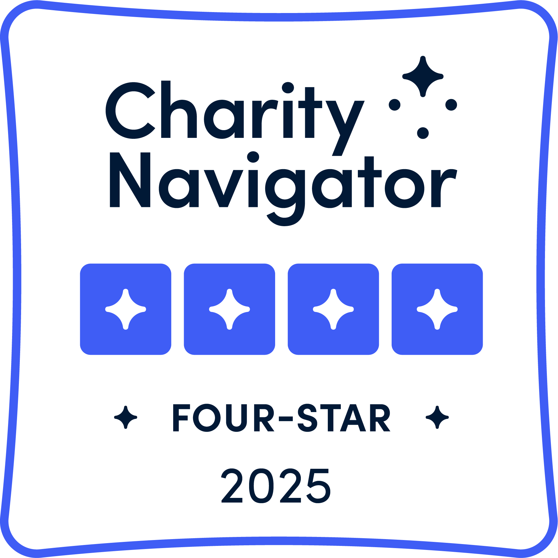 Charity Navigator 4 Star Badge 2025