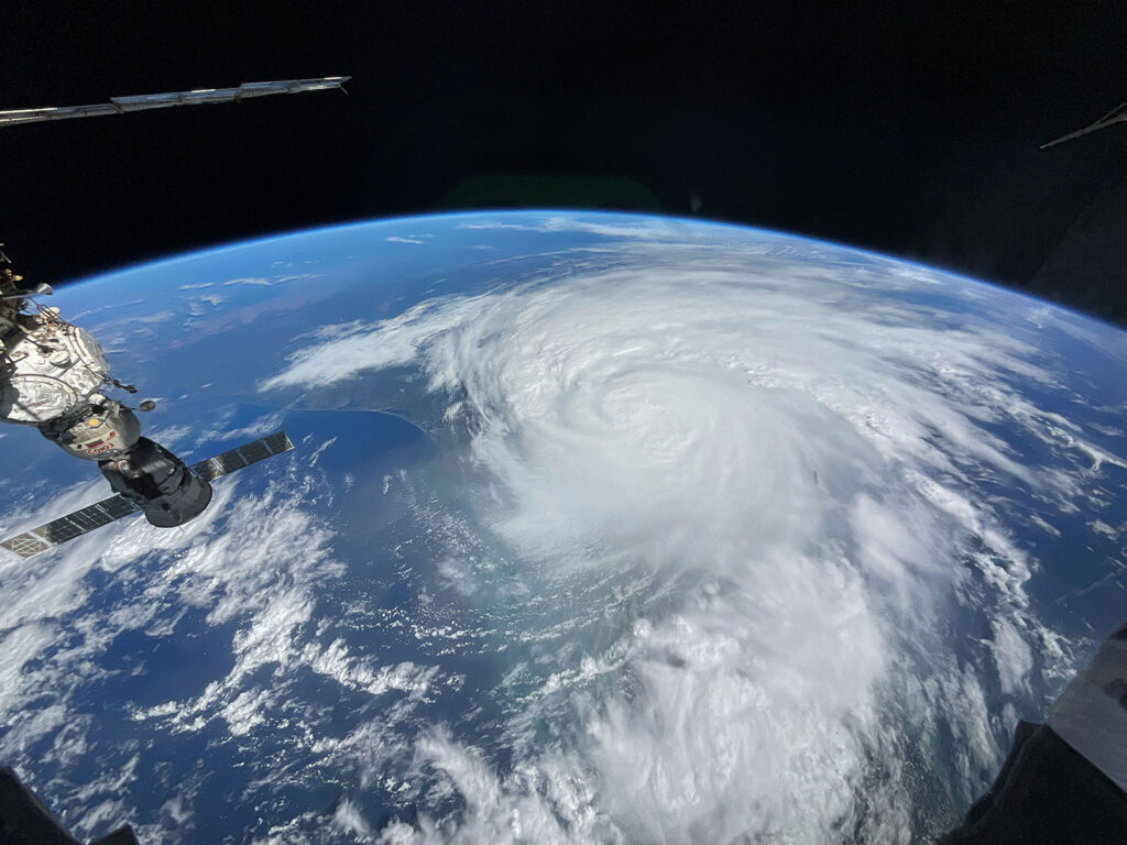 NASA satellite image of a tropical storm