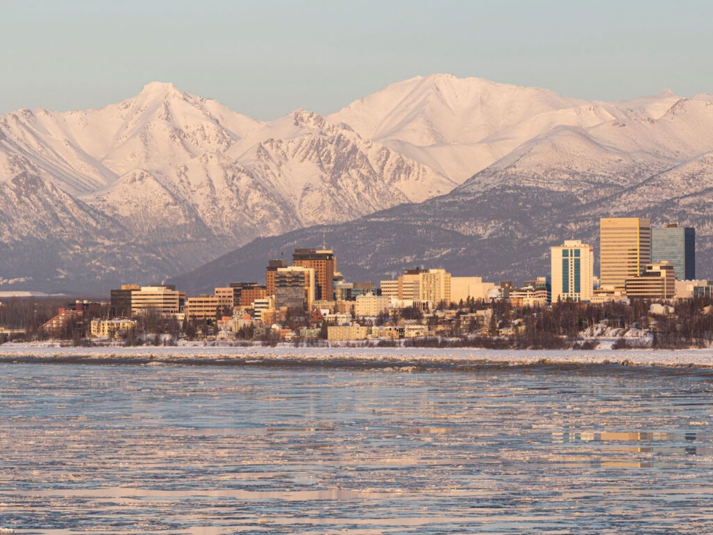 Image of Anchorage, Alaska, from the water